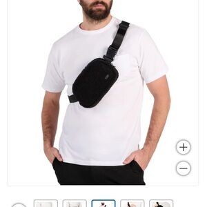 Lolë Sherpa Belt Bag Fanny Teddy pack crossbody Fleece fabric adjustable strap